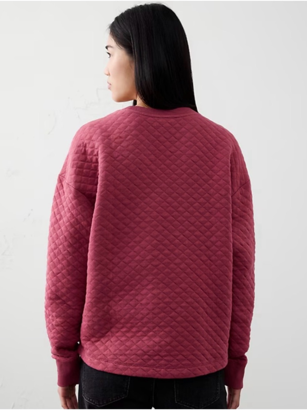 Banana Republic - QUILTED SWEATSHIRT - Small - Picture 4 of 9